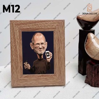 Khung ảnh Lisa, ảnh Van Gogh, ảnh Edison,...chế hài hước, khung ảnh để bàn mini kích thước 12*17