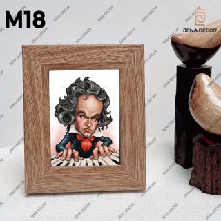 Khung ảnh Lisa, ảnh Van Gogh, ảnh Edison,...chế hài hước, khung ảnh để bàn mini kích thước 12*17