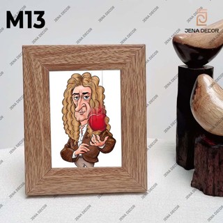 Khung ảnh Lisa, ảnh Van Gogh, ảnh Edison,...chế hài hước, khung ảnh để bàn mini kích thước 12*17