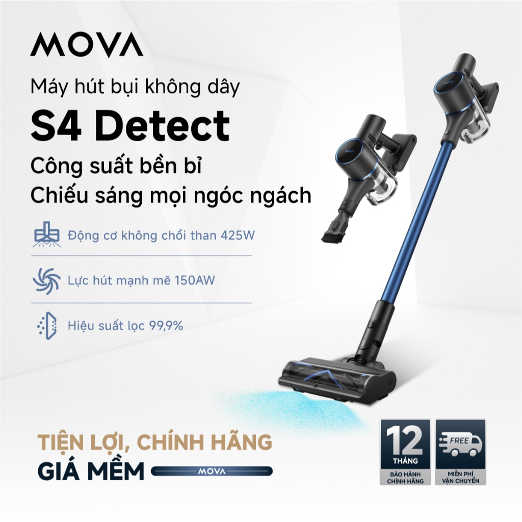 Ảnh Máy hút bụi không dây Mova S4 Detect - Hàng chính hãng - Bảo hành 12 tháng 1