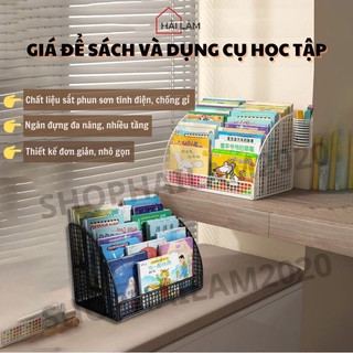 Kệ Giá Sách Để Bàn 3 Ngăn, Dụng Cụ Để Đồ Cho Siêu Tiện Lợi gia dụng Minh Nhung
