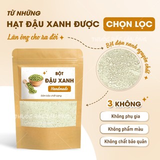 Bột đậu xanh rang thơm nghiền mịn 100g (Cung cấp dinh dưỡng, vitamin, eatclean) - Thuốc Bắc Lãn Ông