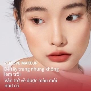 SON KEM LÌ MOOEKISS Lip Clay Chất Bùn Nhung Mịn, Mờ Lì, Che Vân Môi, Bền Màu, Nội Địa Trung 3g - MOMOKOcosmetics