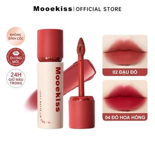 SON KEM LÌ MOOEKISS Lip Clay Chất Bùn Nhung Mịn, Mờ Lì, Che Vân Môi, Bền Màu, Nội Địa Trung 3g - MOMOKOcosmetics