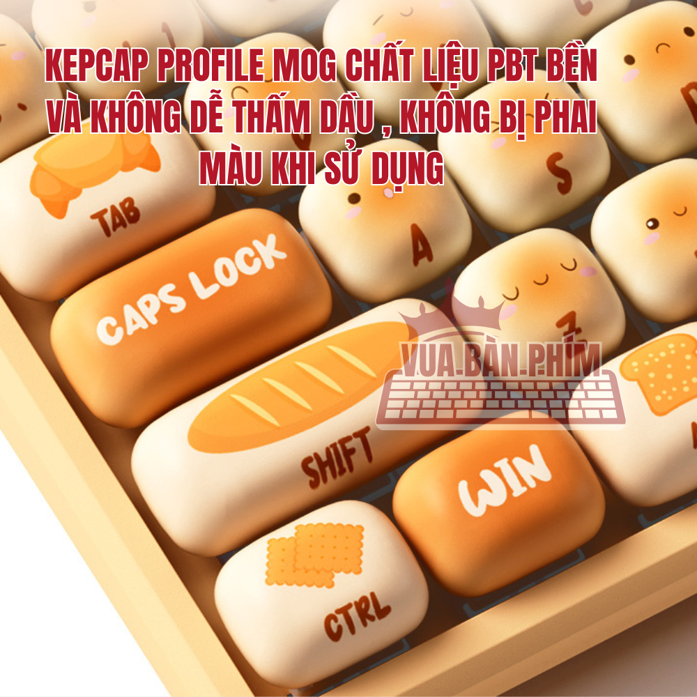 Bàn phím cơ không dây Akko 5108 / mg108b keycap Mantou Paradise / Pig Party layout 108 phím , led rgb , hotswap | BigBuy360 - bigbuy360.vn