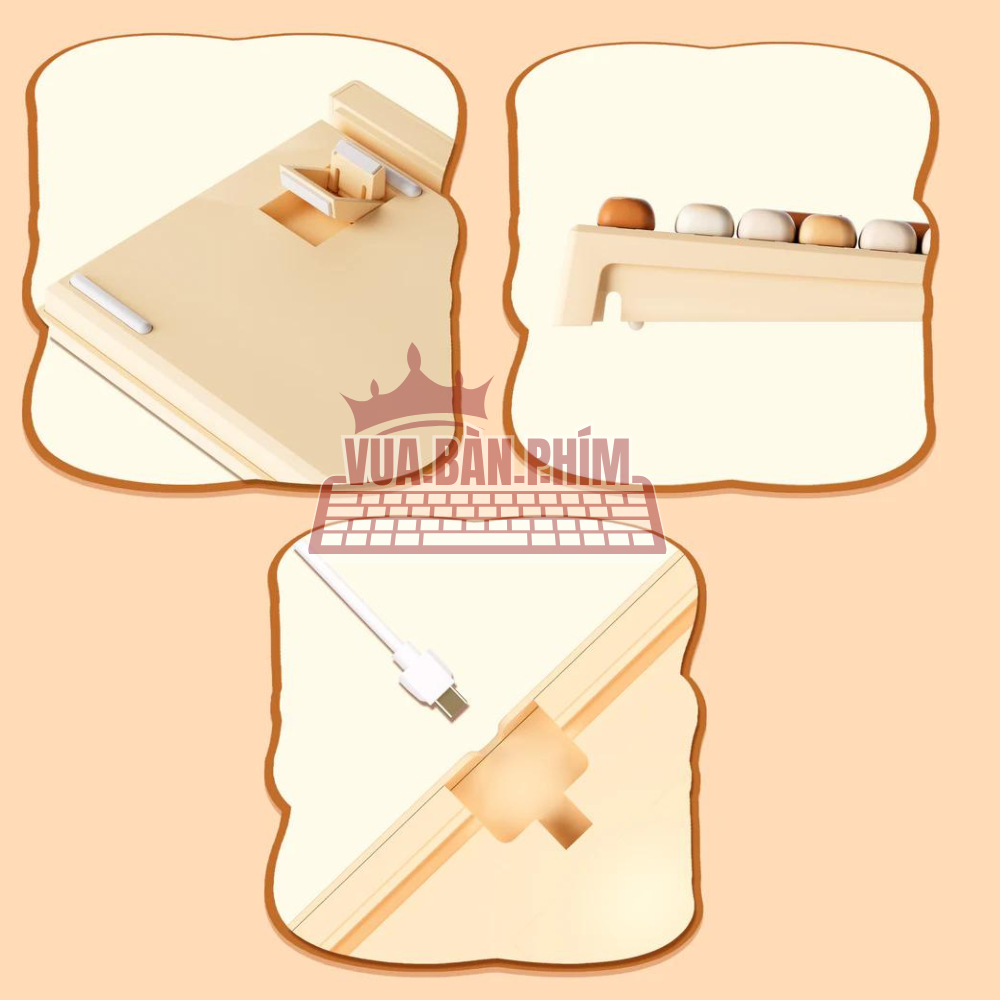 Bàn phím cơ không dây Akko 5108 / mg108b keycap Mantou Paradise / Pig Party layout 108 phím , led rgb , hotswap | BigBuy360 - bigbuy360.vn