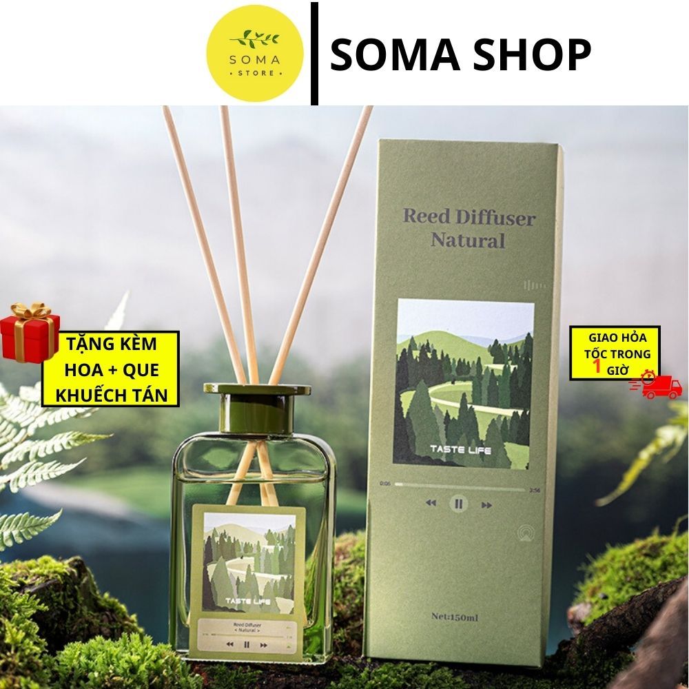 Tinh Dầu Thơm Thiên Nhiên Varomas 150ml Bản Sang Trọng Để Phòng Que Gỗ Tự Khuếch Tán Thanh Lọc Khử Mùi Không Khí KT118