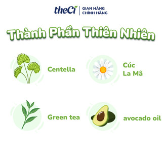 Combo 2 Gói Sữa Tắm Gội theCi Cho Bé Baby Gentle Wash 0M+ An Toàn Cho Trẻ Sơ Sinh & Em Bé 24ml
