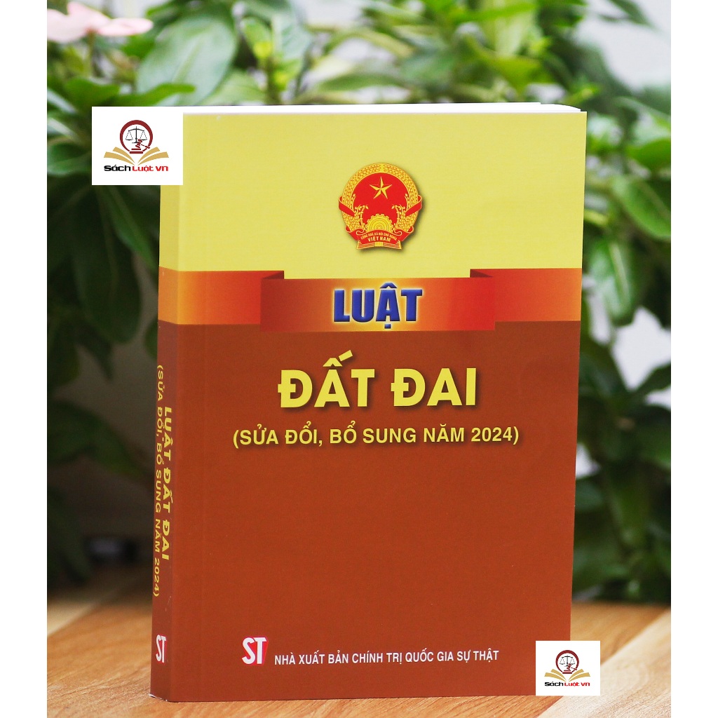 Ảnh Sách Luật Đất đai (sửa đổi, bổ sung năm 2024) 1