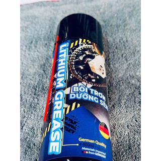 Dưỡng sên mỡ bò xanh chống văng bám sên-SPRAYKING chai dạng xịt 400ml gốc mỡ bò lithium xanh