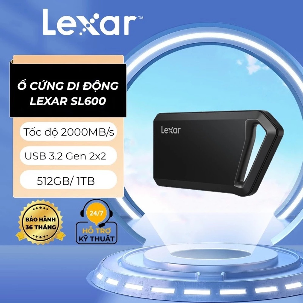 Ổ cứng SSD di động Lexar Professional SL600 512GB/ 1TB USB 3.2 Type A ...