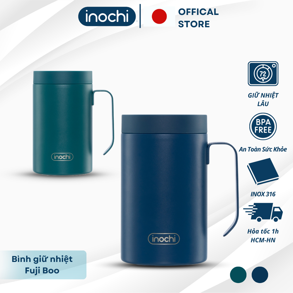Cốc giữ nhiệt inochi , cốc giữ nhiệt có quai Fuji Basic 450 ml chất ...