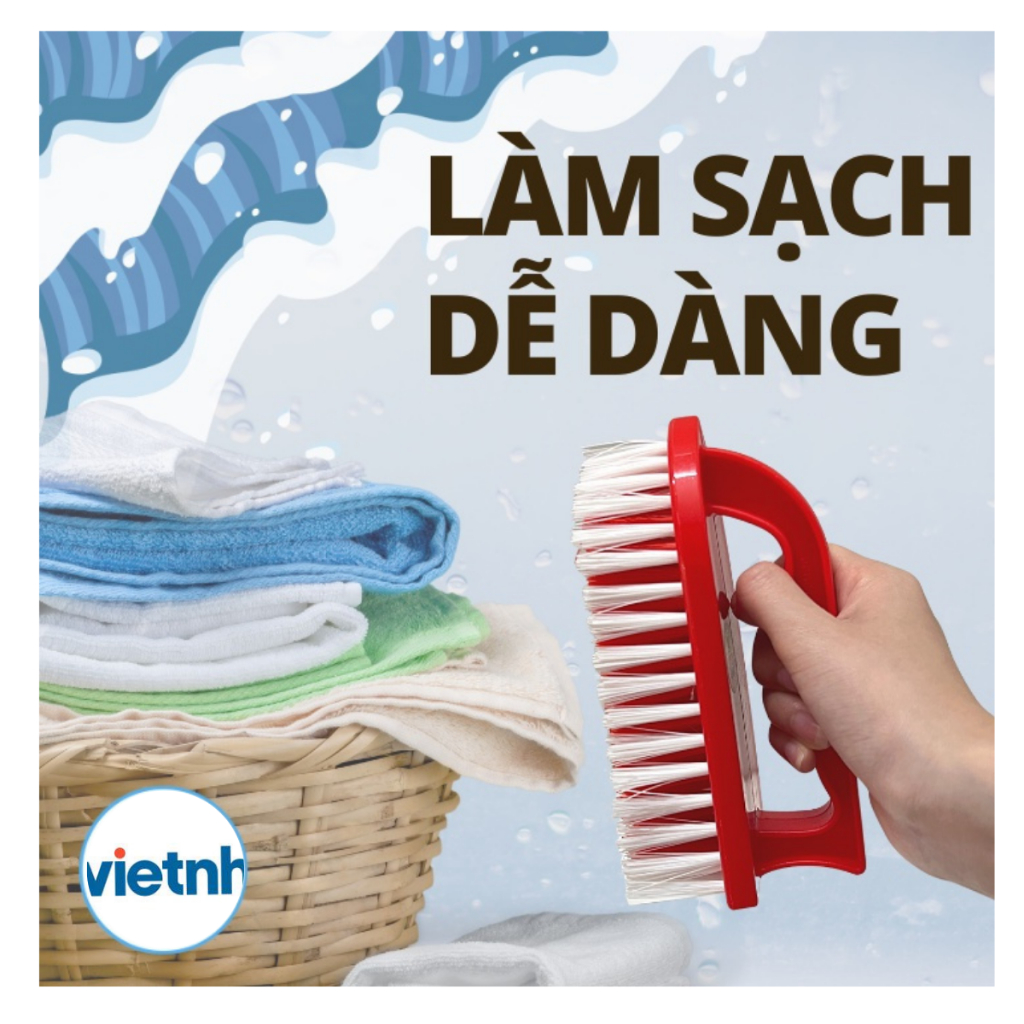 Bàn chải đánh quần áo, Bàn chải đánh giày dép Chính Hãng Việt Nhật (Mã 5855)