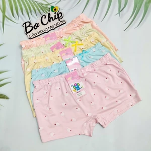 Quần chíp đùi cho bé gái size 8-30 ký cotton Thái kháng khuẩn, chất liệu mịn đẹp - Đồ Lót Bơ Chíp