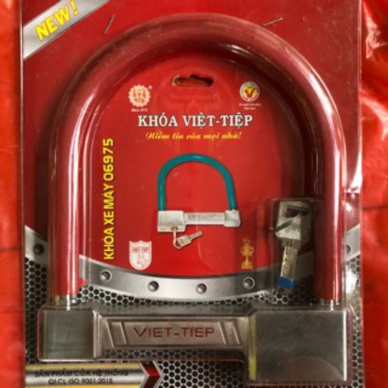 Khóa chữ U Việt Tiệp chinh hãng, khóa Việt Tiệp chữ U chống trộm an toàn, hiệu quả