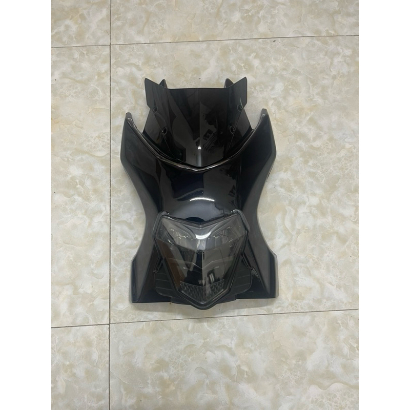 bộ nhựa bóng 8 món kèm đèn zinpat đen gắn xe điện xmen loại đẹp ( tặng ốc dàn áo khi mua kèm đèn )