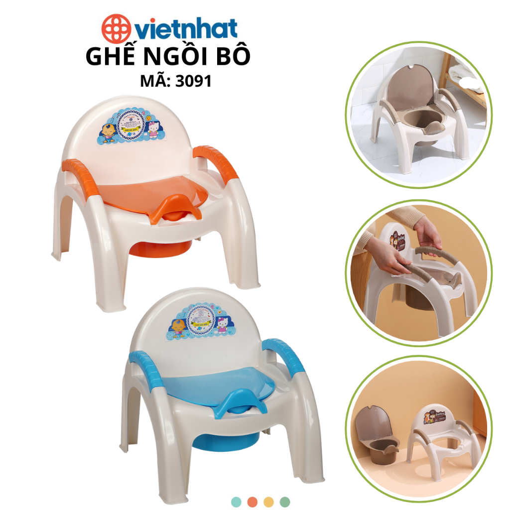 Ghế ngồi bô có tay vịn, tựa chống mỏi lưng Chính Hãng VIỆT NHẬT (MÃ 3091)