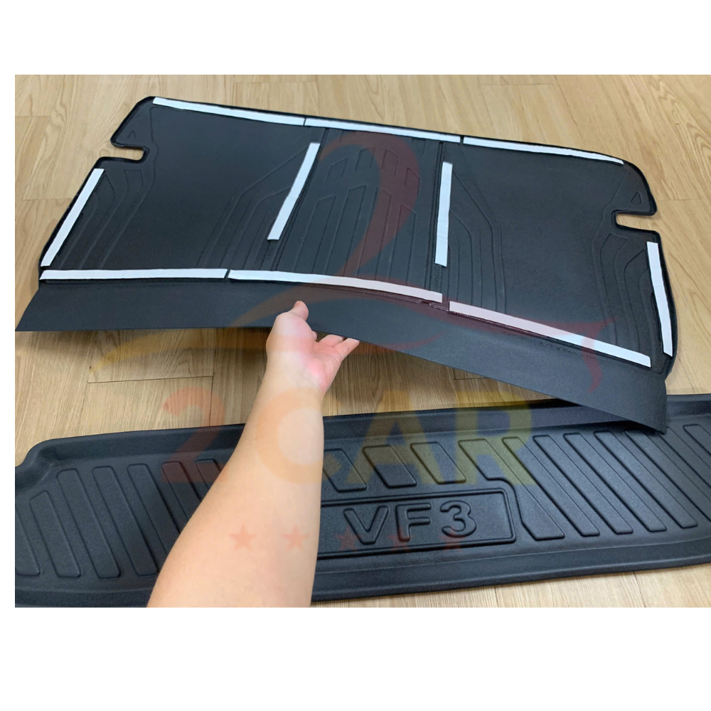 LÓT CỐP xe Vinfast VF3 nhựa dẻo siêu đẹp, siêu bền, chống thấm nước, không mùi, vừa khít xe_2CAR