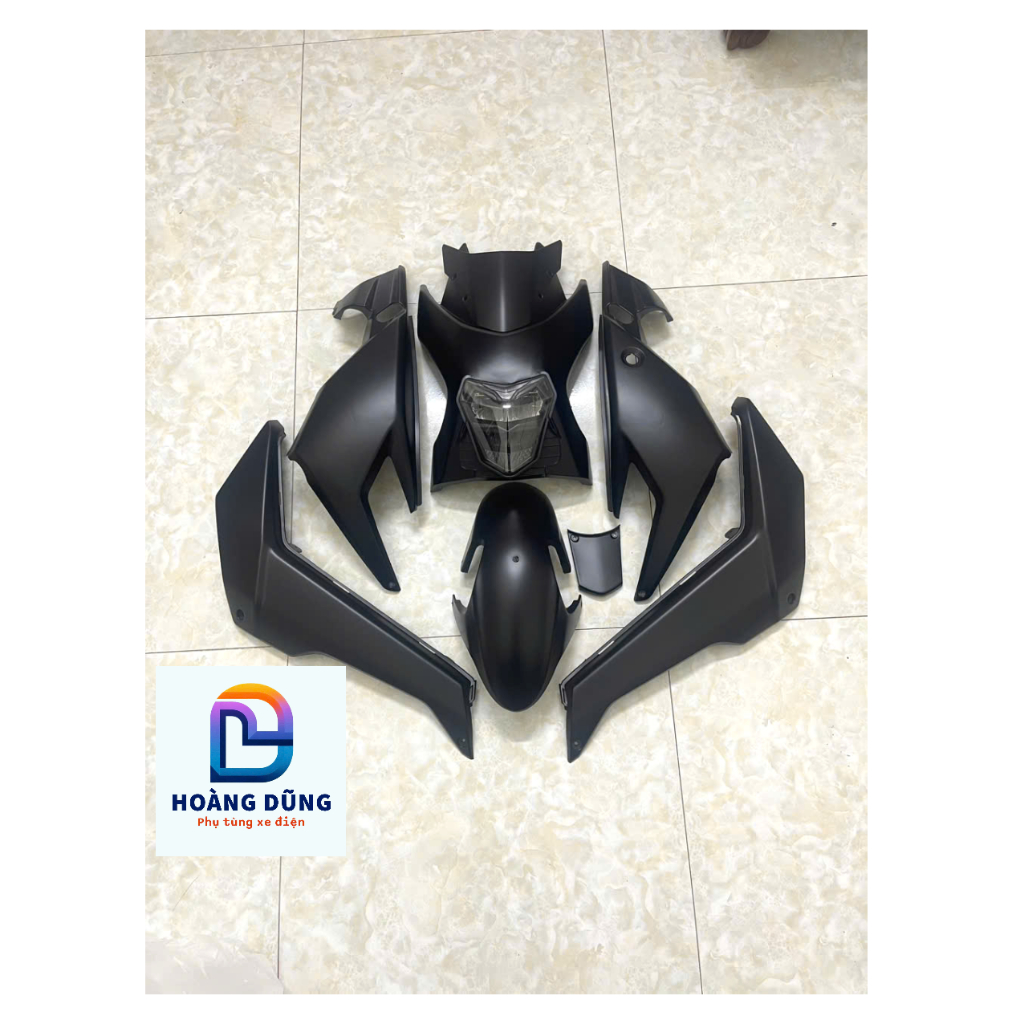 bộ nhựa 8 món kèm đèn zinpat gắn xe điện Xmen loại đẹp ( tặng ốc áo khi mua kèm đèn )
