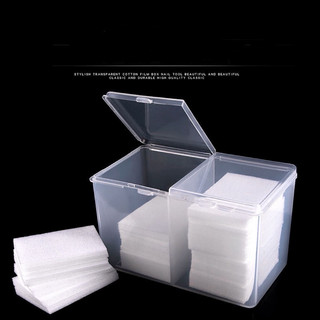 Hộp nhựa 2 ô có nắp đựng giấy lau gel