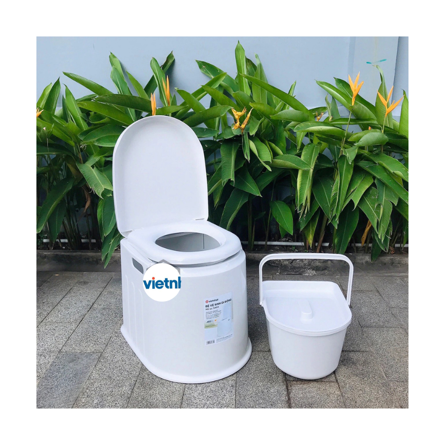 Bô Vệ Sinh Di Động Cho Người Già, Mẹ Bầu, Bệnh Nhân Khó Di Chuyển Chính Hãng VIỆT NHẬT (Mã 5459)