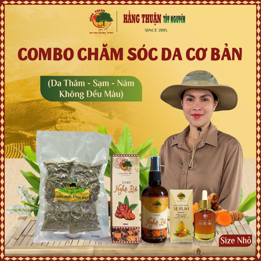 Combo Chăm Sóc Da Mặt Hằng Thuận Tây Nguyên - Bộ Cơ Bản