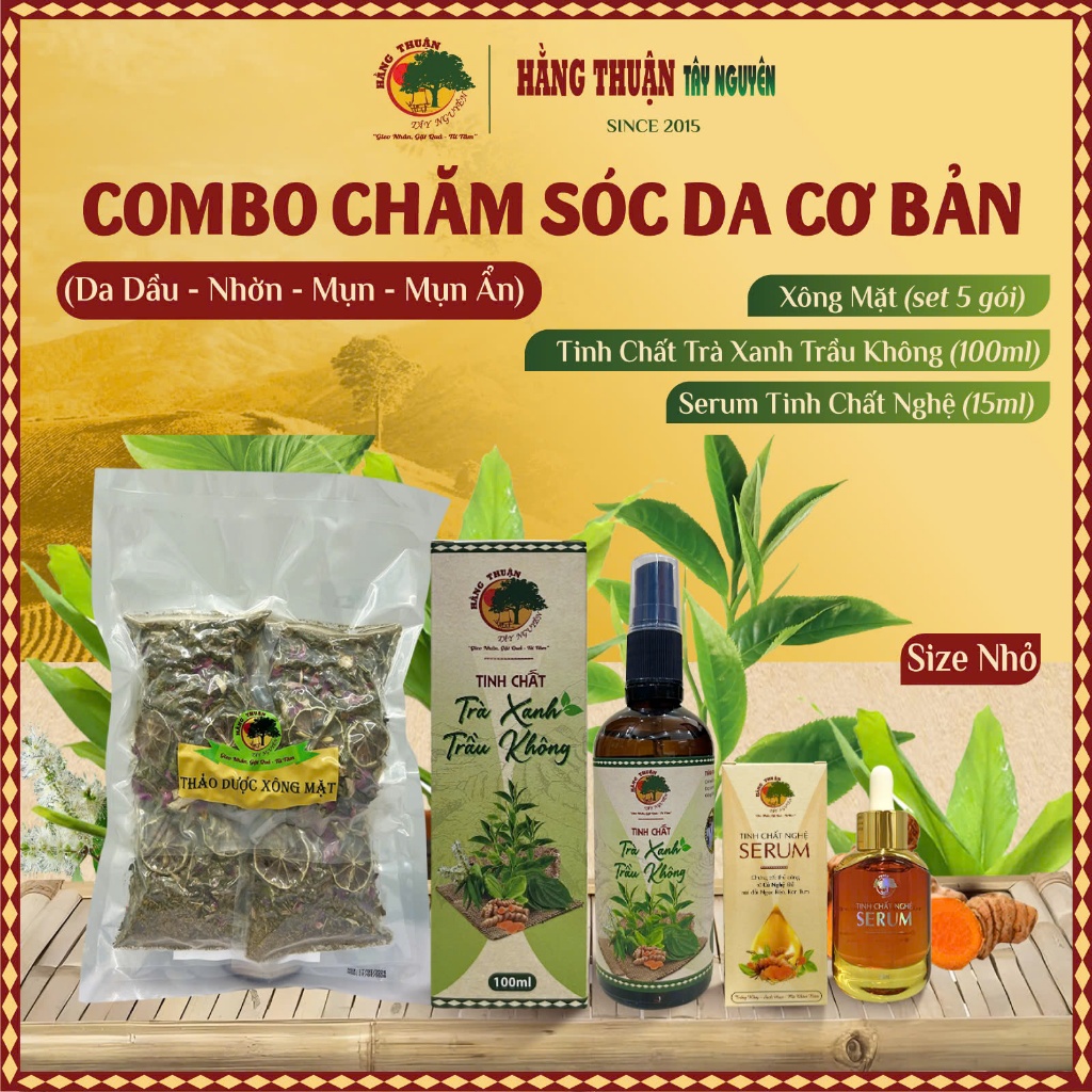 Combo Chăm Sóc Da Mặt Hằng Thuận Tây Nguyên - Bộ Cơ Bản