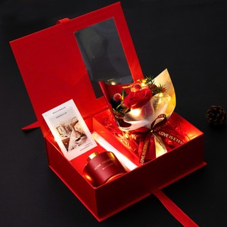 [Hoả Tốc] Set Quà Tặng Hoa Và Tinh Dầu Có Kèm Đèn Quý Phái, Thanh Lịch, Quà Tặng Sinh Nhật, 20/10, Noel, 14/2, 8/3