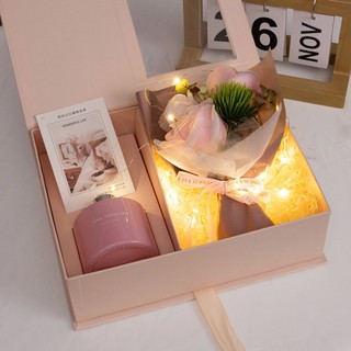 [Hoả Tốc] Set Quà Tặng Hoa Và Tinh Dầu Có Kèm Đèn Quý Phái, Thanh Lịch, Quà Tặng Sinh Nhật, 20/10, Noel, 14/2, 8/3