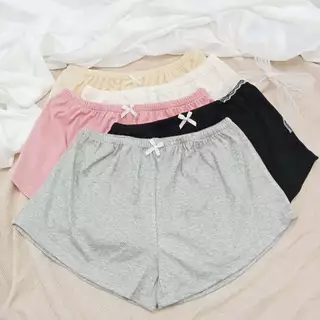 Quần Tí Hon, Quần Mini Tôn Vòng 3 Nữ Sexy Đính Nơ Mặc Nhà Mặc Ngủ Cotton  Tăm(Có Che Tên)