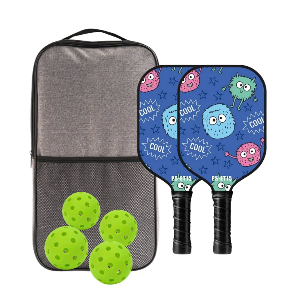 Bộ 2 vợt Pickleball cho trẻ em tuyệt đẹp, chất liệu cao cấp siêu bền siêu nhẹ, thỏa sức vận động
