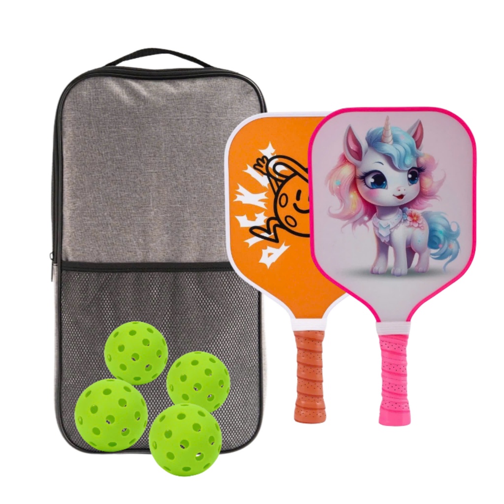 Bộ 2 vợt Pickleball cho trẻ em tuyệt đẹp, chất liệu cao cấp siêu bền siêu nhẹ, thỏa sức vận động