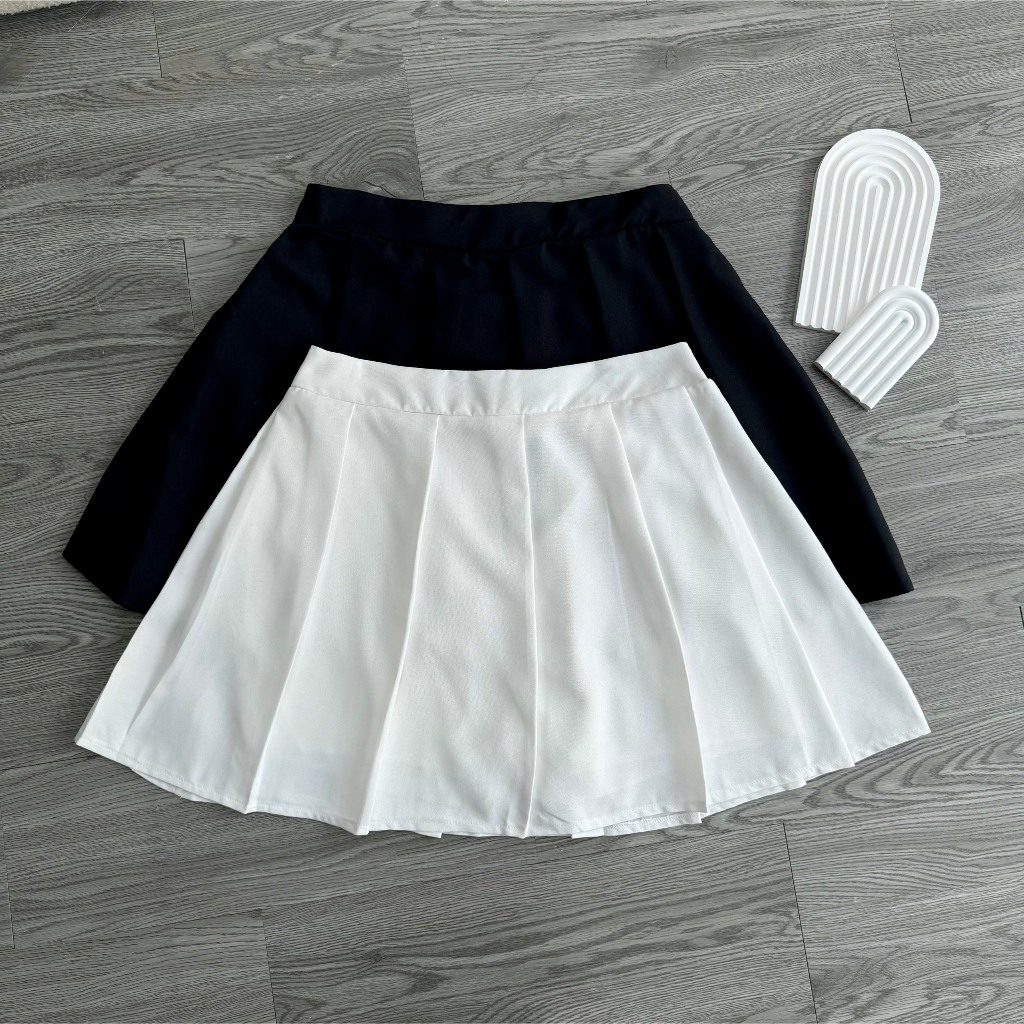 Chân Váy Tennis Dập Ly Bigsize Dáng Chữ A Có Lót Trong Lưng Chun Phía Sau Co Dãn Khóa Kéo Bên Hông CV10