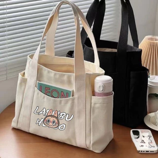 Túi tote Vải canvas Thân Thiện Với Môi Trường Bảo Vệ Môi Trường Cho Nữ Sinh đi học ,đi làm,đi chơi đựng laptop