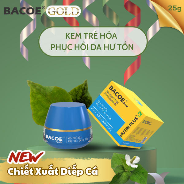 [BACOE GOLD] Kem Trẻ Hóa Phục Hồi Da Hư Tổn Bacoe GOLD Kem Bacoe GOLD