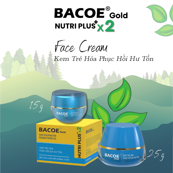 [BACOE GOLD] Kem Trẻ Hóa Phục Hồi Da Hư Tổn Bacoe GOLD Kem Bacoe GOLD