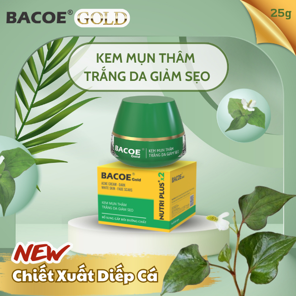 [Bacoe Gold] Kem Mụn Trắng da giảm sẹo Bacoe Gold Kem bacoe Gold