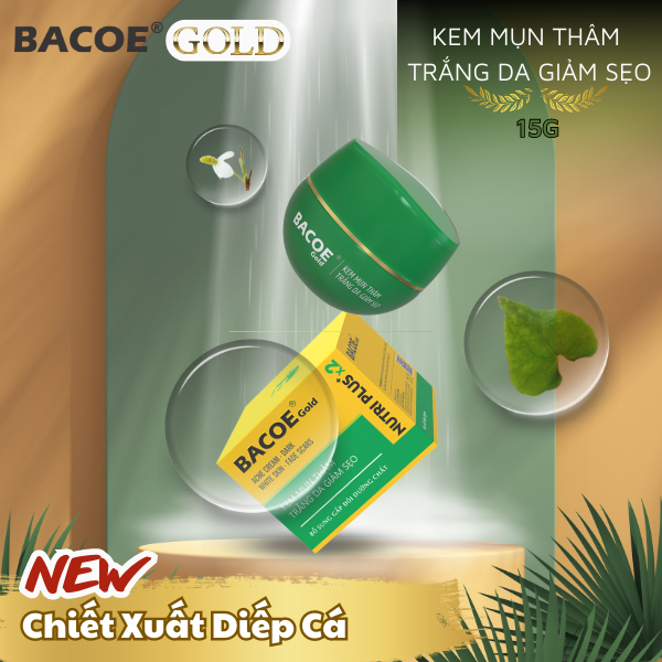 [Bacoe Gold] Kem Mụn Trắng da giảm sẹo Bacoe Gold Kem bacoe Gold