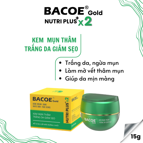 [Bacoe Gold] Kem Mụn Trắng da giảm sẹo Bacoe Gold Kem bacoe Gold