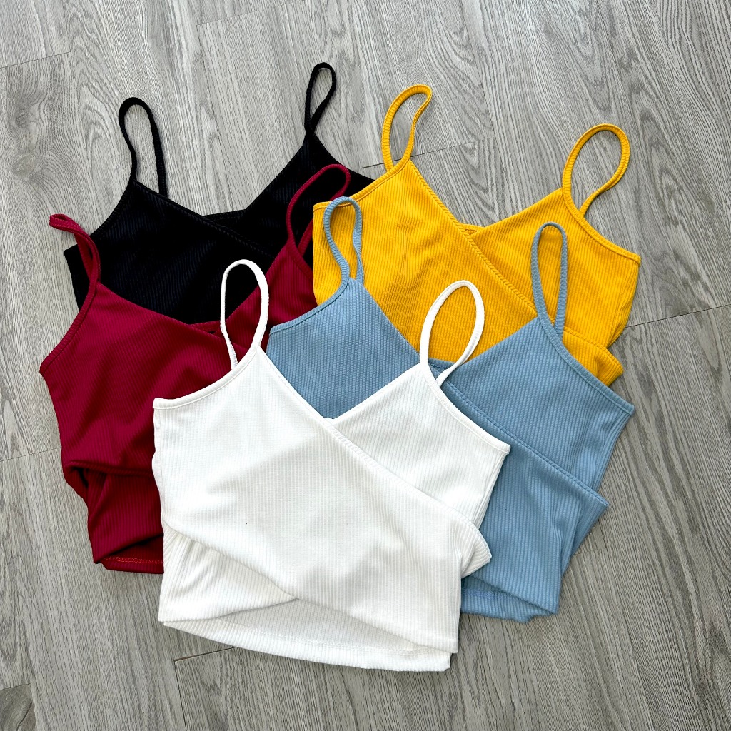 Áo Croptop BigSize Cổ Chữ V Đắp Chéo Tôn Dáng Sang Chảnh - G104