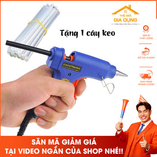 Súng Bắn Keo Nến Silicon Máy 20W Và 10 Cây Keo - Sửa Chữa Gia Đình, Làm Đồ Hand Made