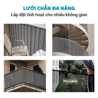 Lưới Chắn Cầu Thang An Toàn Cho Bé, Lưới Chắn Ban Công Loại Dày Họa Tiết Xinh Xắn Chiều Cao Nâng Cấp 79cm LT1