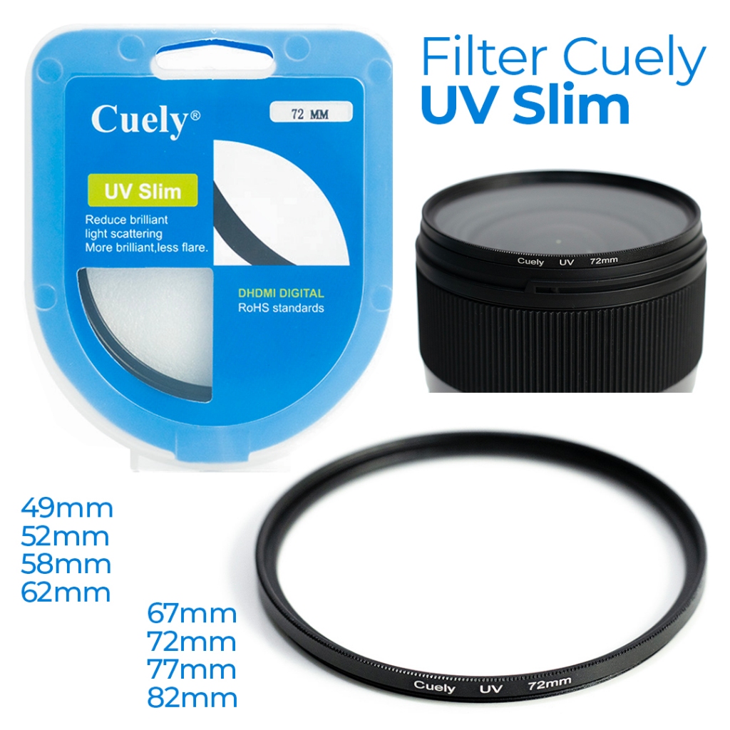 Kính lọc filter giá rẻ bảo vệ ống kính lens máy ảnh, bộ lọc tia UV ...