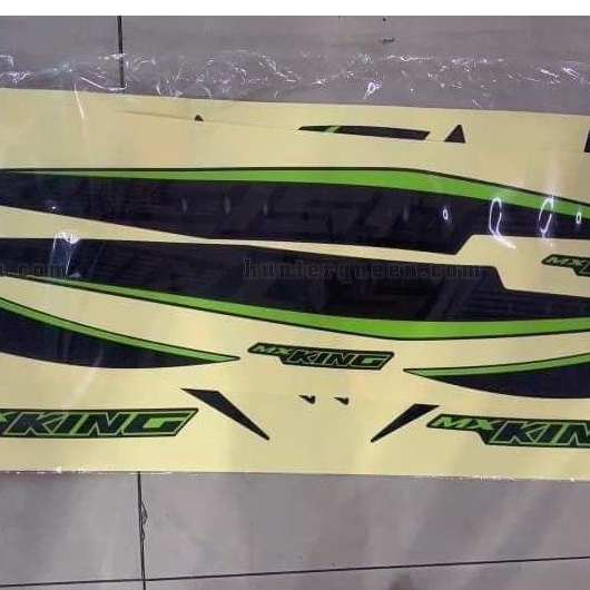 Tem in UV cao cấp. Exciter 150 Mx King dán xe đen nhám. Decal tem xe ép nhiệt kích thước chuẩn.
