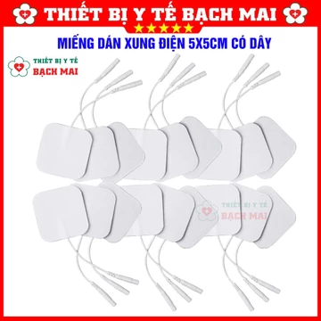 Miếng Dán Xung Điện 5x5cm Dùng Cho Máy Xung Điện Bộ Quốc Phòng, Máy Điện Châm Hoa Đà, Goldellife, Dr Ho's