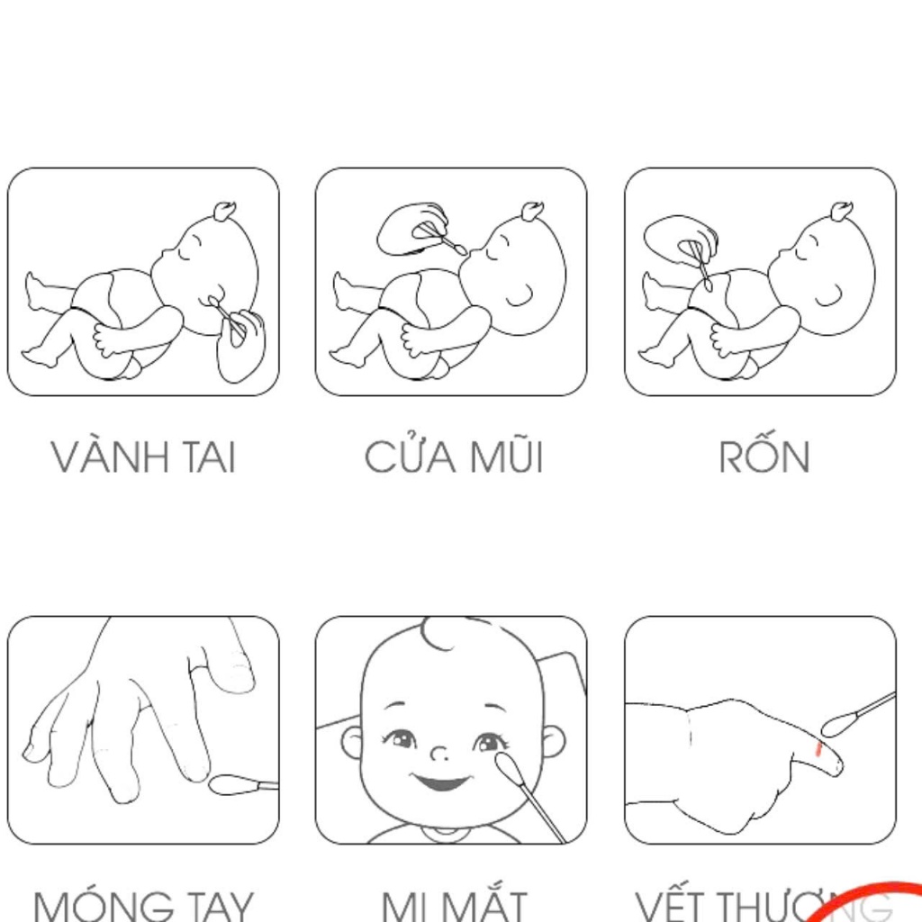 TĂM BÔNG VCOOL CHO BÉ , Bông ngoáy tai cho bé Vcool 2 đầu kháng khuẩn, tăm bông sơ sinh tiện lợi hộp 200 que - TAMBONG1