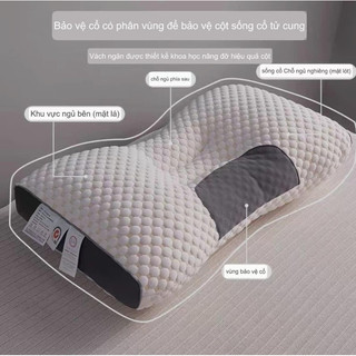 [GỐI TO PHỒNG] Gối ngủ chống đau vai gáy, Gối spa vải bông chống ngáy, giúp cải thiện giấc ngủ giảm đau vai gáy