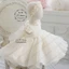 Đầm công chúa tay đính hoa 3D sang trọng cho bé
