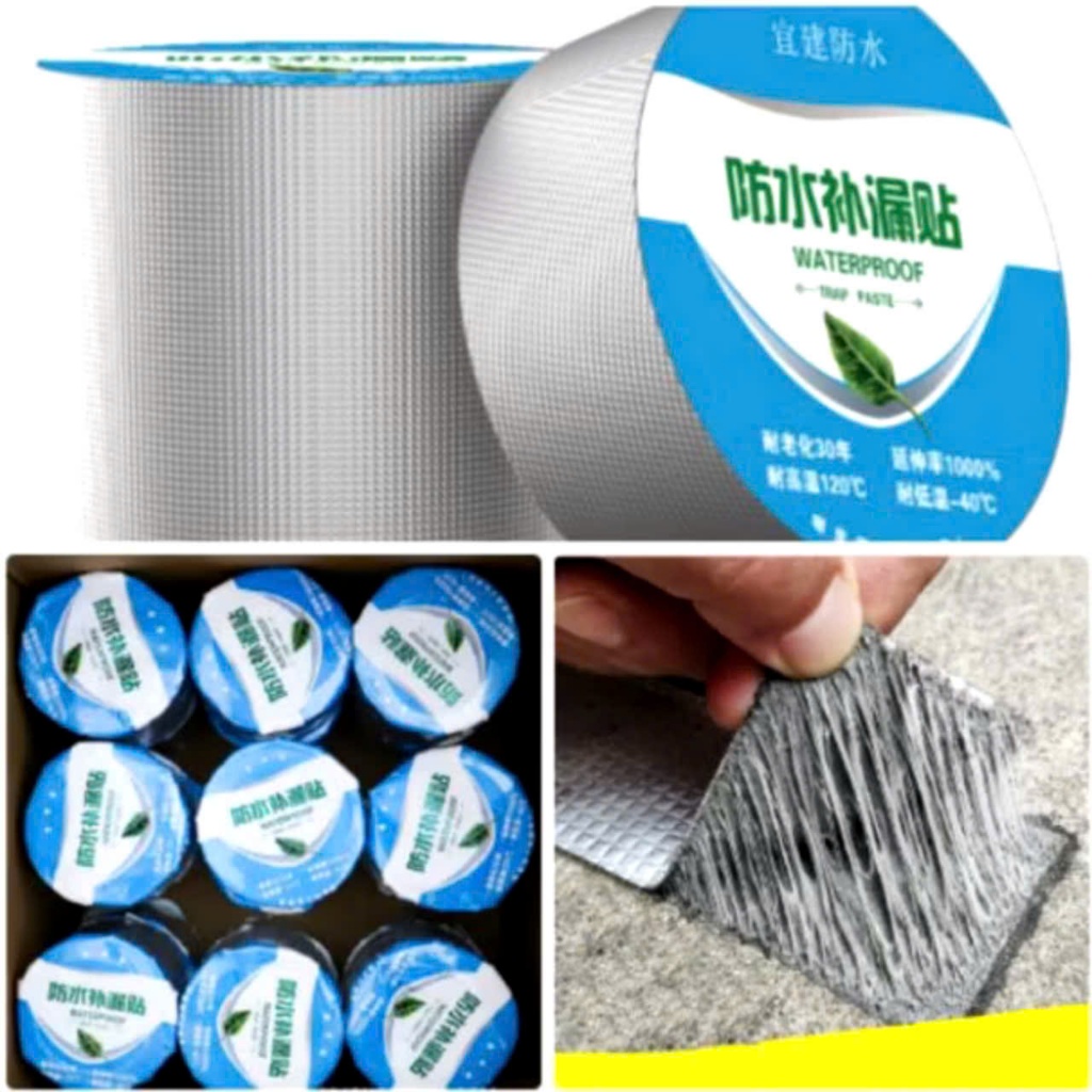 Cuộn 5 Mét Băng Keo Dán Rộng10cm, Miếng Siêu Dính, Keo Chống Thấm Nước, Keo Chống Dột , BĂNG KEO CHỐNG THẤM,  BANGKEO8