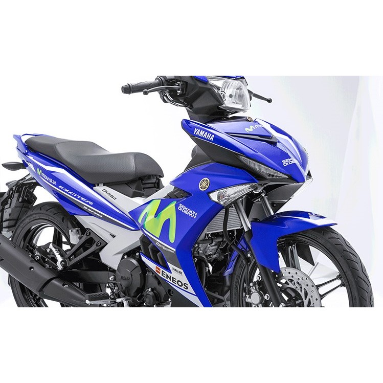 Tem in UV cao cấp. Exciter 150 Movistar Y15zr. Phiên bản 2017. Decal tem xe ép nhiệt kích thước chuẩn.